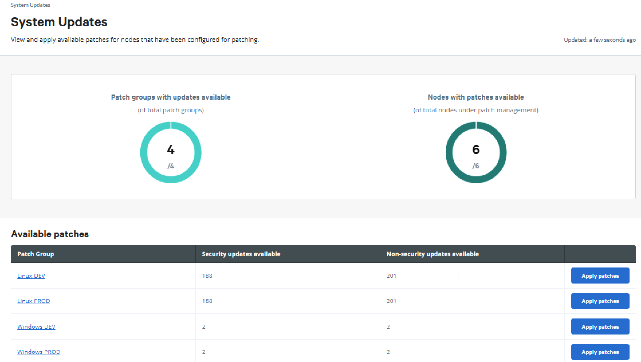 Screenshot of system update interface showing progress circles for backup and restore processes.